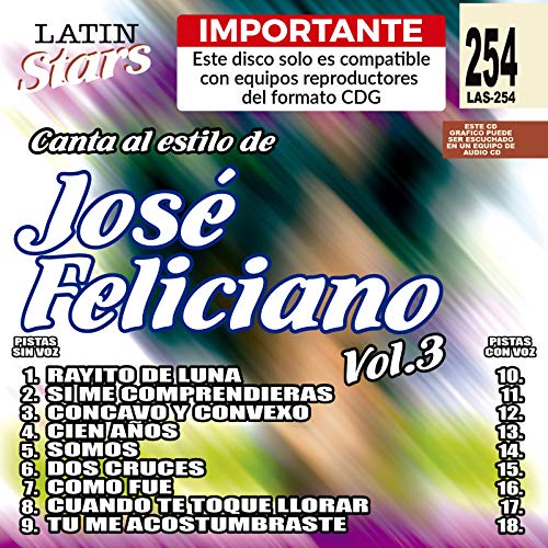 Karaoke: Jose Feliciano 3 - Latin Stars Karaoke(中古品)の通販は 11,621円