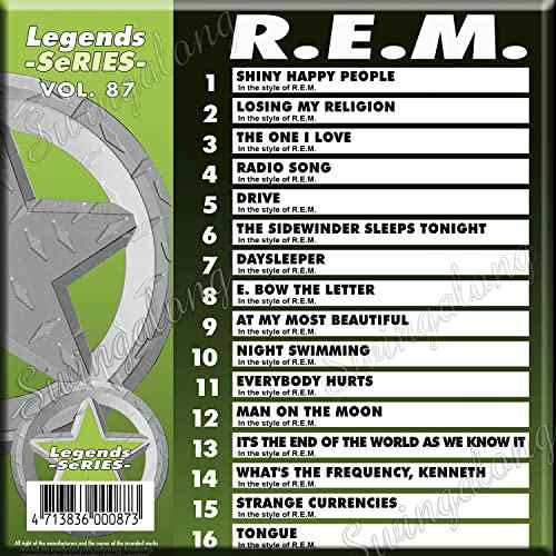 LEGENDS Karaoke CDG #87 All Choice Hits of REM R.E.M.(中古品)その他和書