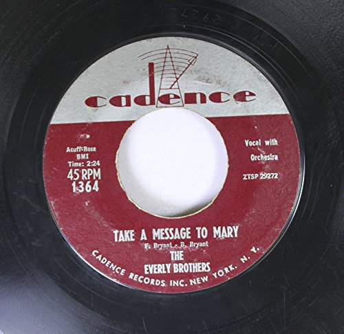 The Everly Brothers 45 RPM Take A Message To Mary / Poor Jenny(中古品)の通販は 9,179円
