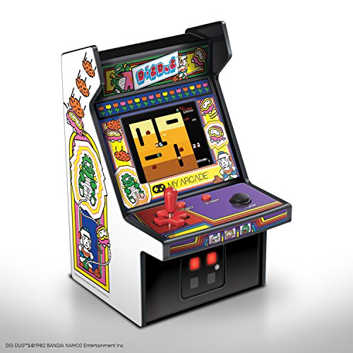 MyArcade 6.75インチ レトロ ディグダグ ミニゲーム ホワイト & ブラック D(中古品)