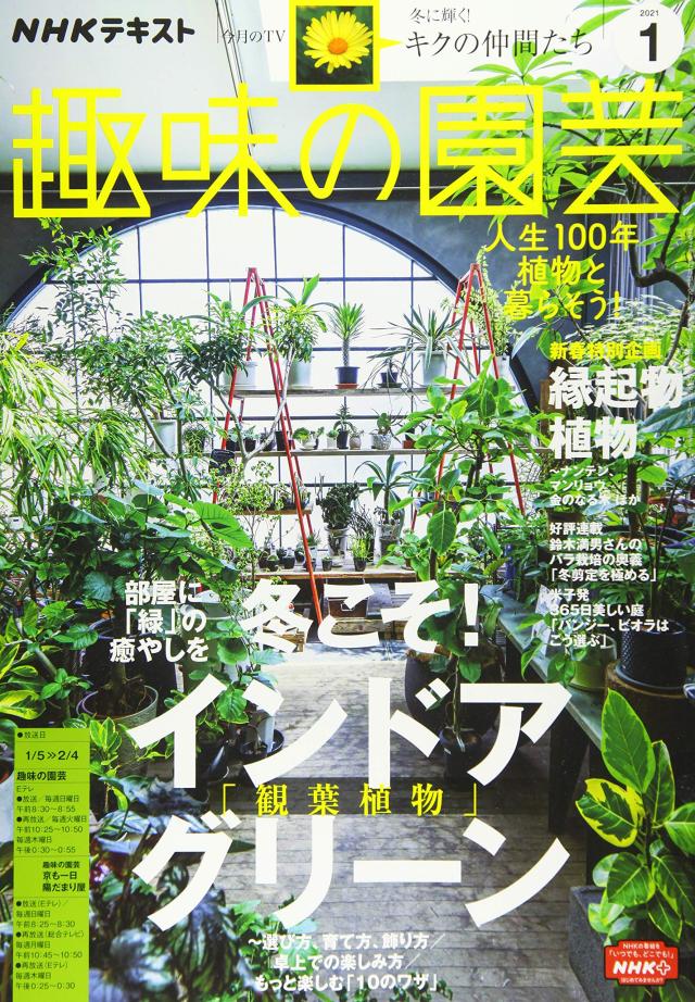 NHKテキスト趣味の園芸 2021年 01 月号 [雑誌](中古品)