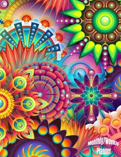 Colorfully Psychedelic Monthly/Weekly One Year Planner(中古品)