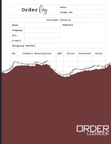 Order Logbook: An Order Logbook for Small Business.(中古品) 5,995円
