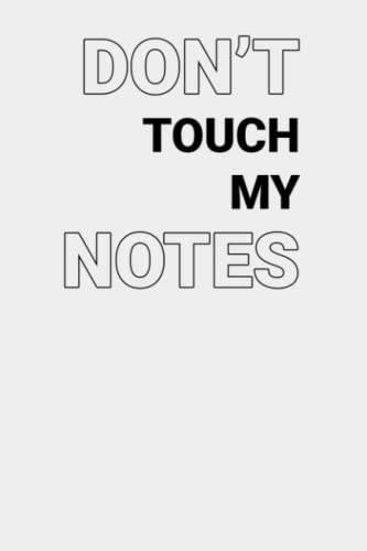 Don't touch my notes: girls Edition(中古品)