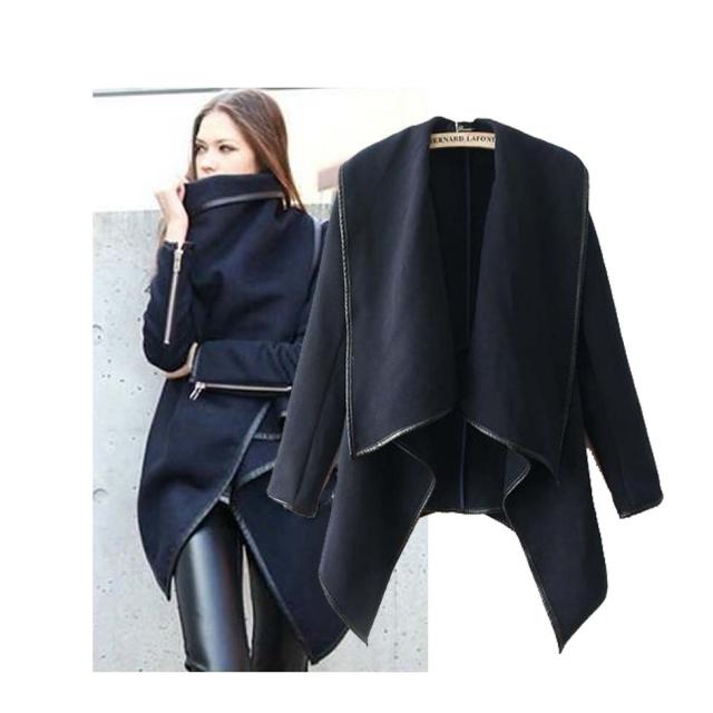 ヨーロッパアメリカ風 アウター デート ジャケット コート 上着 ガウン 着る毛布 トップス 袖あり 長袖 襟付き ルーズ ワイド 裾ワイド 前開き ウール 大人可愛い きれいめ 大人 上品 こなれ感 エレガント 冬 20代 30代 40代 50代 60代 レディース 女性用 ビジネス OL 通勤