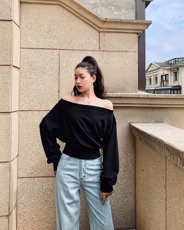 トップス 袖あり 長袖 かわいい 大人可愛い きれいめ シンプル