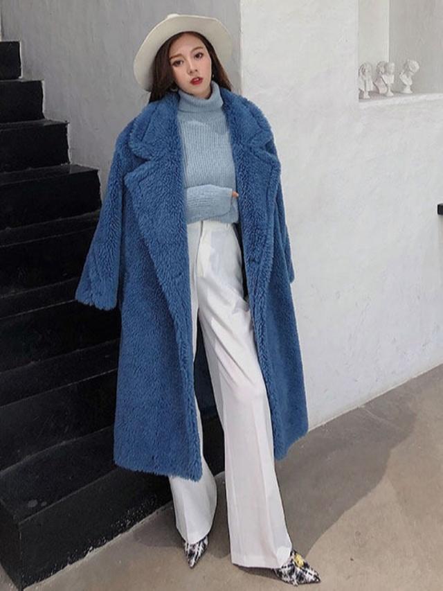 アウター コート ジャケット ロング ロング丈 袖あり 襟付き もこもこ モコモコ ふわふわ 前開き ボア 厚手 かわいい 大人可愛い きれいめ シンプル カジュアル 大人 上品 おしゃれ お洒落 大人女子 こなれ感 ラフ ラブリー キュート ガーリー ルーズ 個性的 クール モード系_2