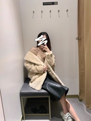 アウター コート ジャケット ロング ロング丈 袖あり 襟付き もこもこ モコモコ ふわふわ 前開き ボア 厚手 かわいい 大人可愛い きれいめ シンプル カジュアル 大人 上品 おしゃれ お洒落 大人女子 こなれ感 ラフ ラブリー キュート ガーリー ルーズ 個性的 クール モード系_5