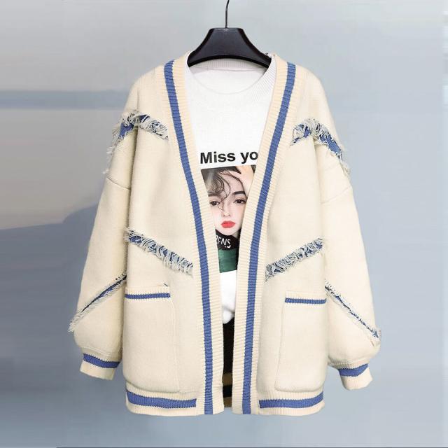 こなれ感ラフカーディガントップス ニットソー セーター 上着 袖あり 長袖 前開き ニット かわいい 大人可愛い きれいめ シンプル カジュアル 大人 上品 おしゃれ お洒落 かっこいい こなれ感 ラフ ラブリー キュート 個性的 主役級 存在感 とろみ感 抜け感 無地 秋 冬 誕生日