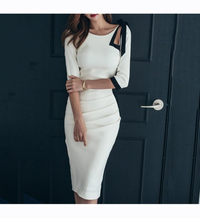 セクシーミニワンピース ワンポイントショルダー ミニ丈 ショート