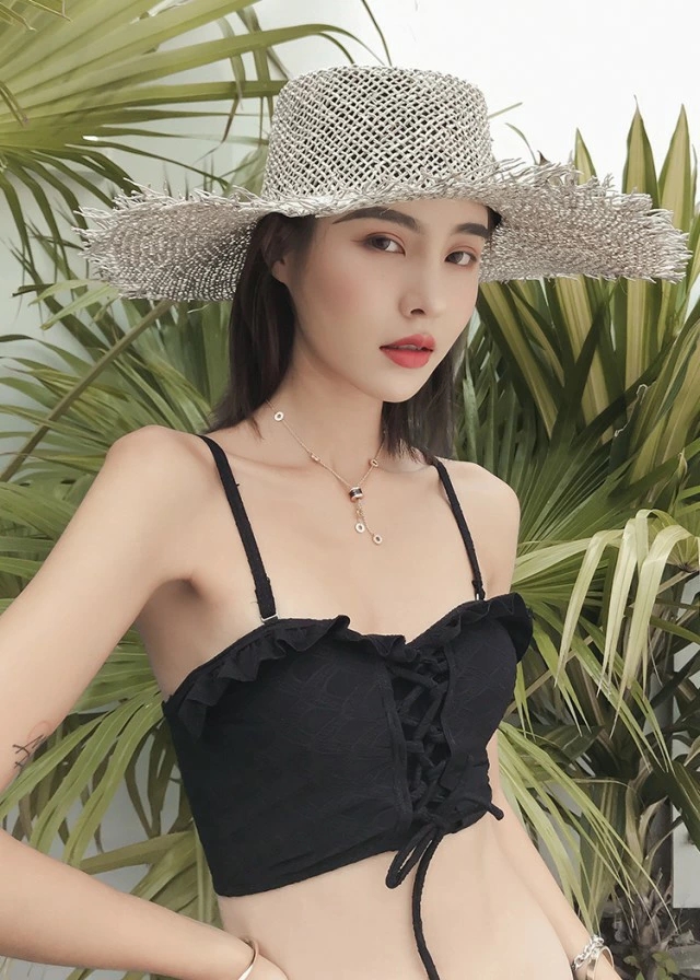 ビスチェ風 水着 ビキニ セクシービキニ 体系カバー水着 ビスチェ ワイヤー パッド付き リボン フリル レースアップ 透け感 胸元 谷間 セット 上下セット 3点セット スリーピース 2way かわいい 大人可愛い きれいめ セクシー シンプル カジュアル ゴージャス 華やかの通販は