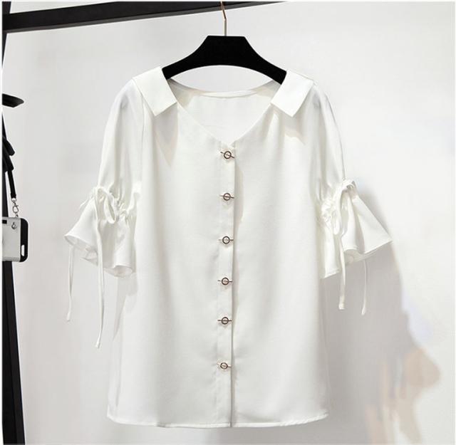 上下セット チュールスカート Vネック ブラウス トップス スカート