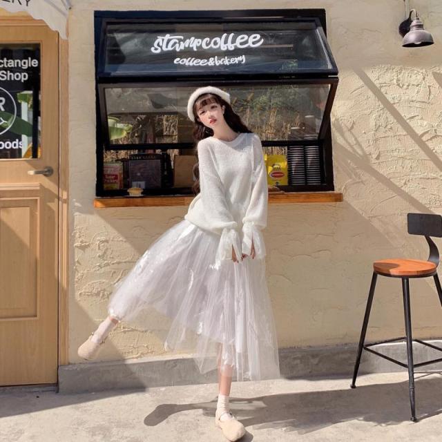 ふわふわフレアスカート ミモレ ミモレ丈 ロング マキシ丈 フレア