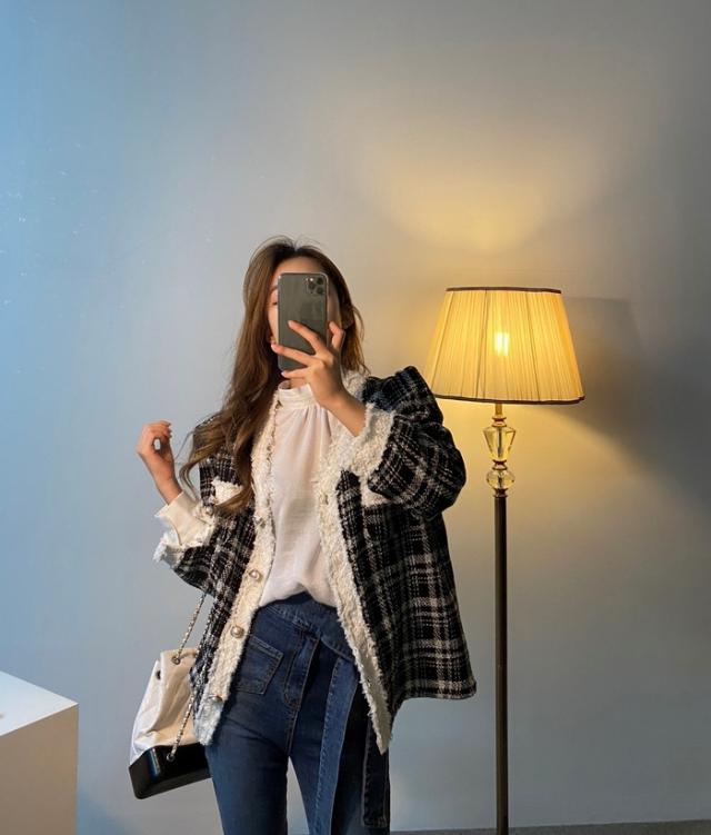 トップス ブラウス 袖あり 長袖 ボリューム袖 ハイネック 襟なし