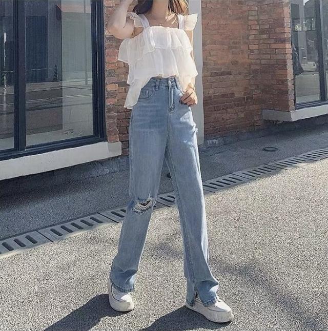 ボトムス パンツ Gパン ズボン ワイドパンツ ストレートパンツ デニムパンツ ストレート ワイド デニム ブルーデニム かわいい 大人可愛い きれいめ シンプル カジュアル 大人 おしゃれ かっこいい 大人女子 こなれ感 ラフ メンズライク マニッシュ ボーイッシュ クールの通販は