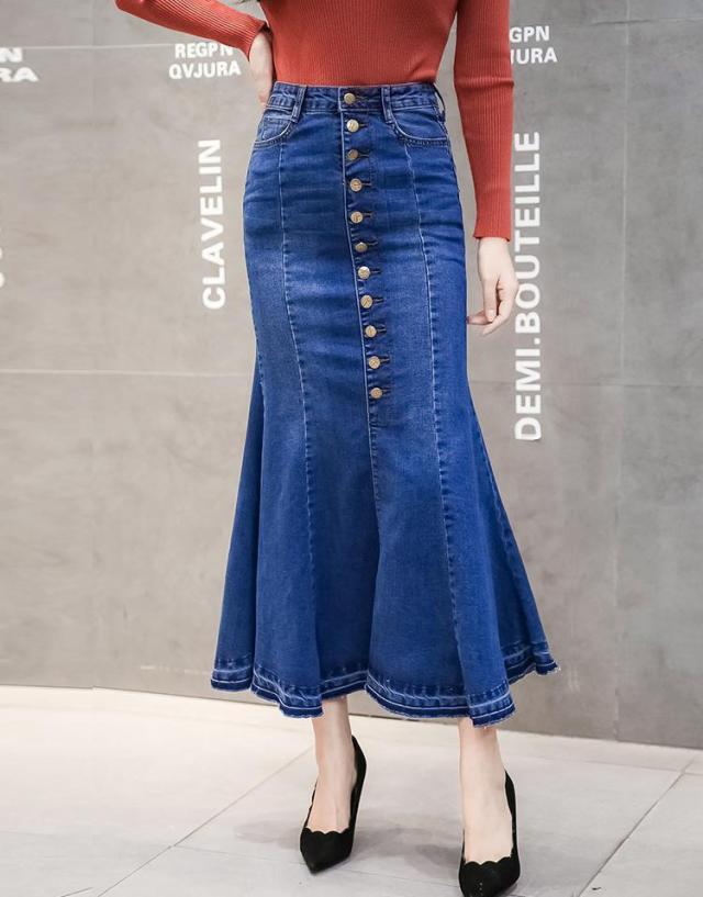 スカート マーメイドスカート ロング丈 フレア セミフレア スリム