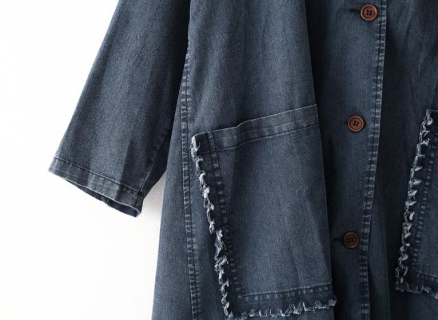 ゆったり デニム コート アウター ロングコート ロング ロング丈