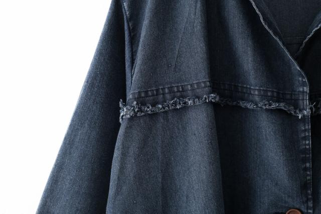 ゆったり デニム コート アウター ロングコート ロング ロング丈