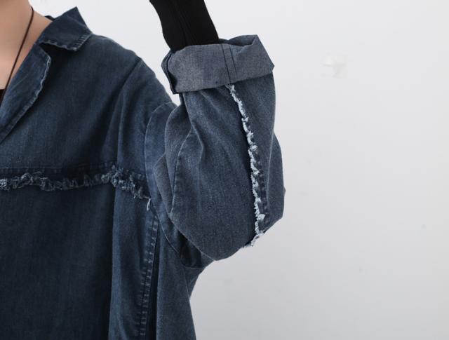 ゆったり デニム コート アウター ロングコート ロング ロング丈