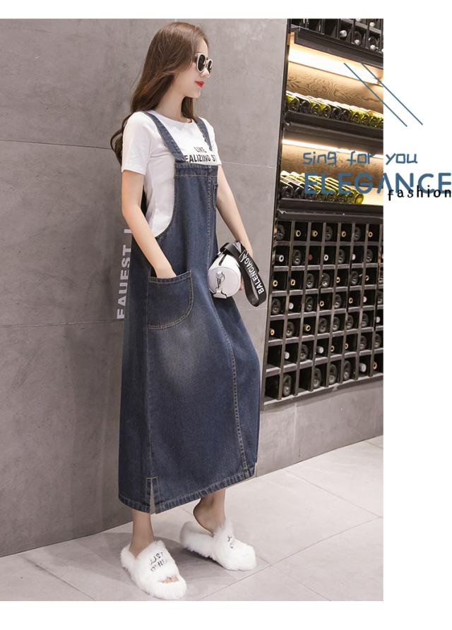 デニム サロペット スカート ジャンパースカート ワンピース デニム