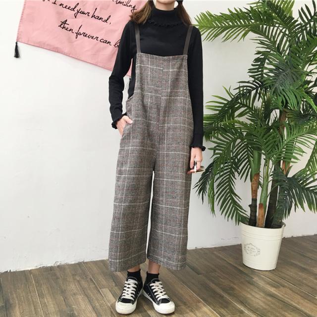 ボトムス セットアップ オールインワン サロペット ストレートパンツ アンクル丈 ストレート ワイド かわいい 大人可愛い きれいめ シンプル カジュアル 大人 上品 おしゃれ レトロ 大人女子 こなれ感 ラフ ラブリー キュート ガーリー ルーズ 個性的 モード系 モダン_1