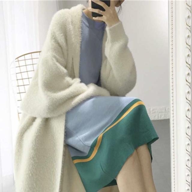 アウター カーディガン もこもこアウター ロング ロング丈 袖あり 長袖 襟なし もこもこ モコモコ ふわふわ 前開き かわいい 大人可愛い きれいめ シンプル カジュアル 大人 上品 おしゃれ 大人女子 こなれ感 ラフ ラブリー キュート ガーリー ルーズ 個性的 モード系の通販は