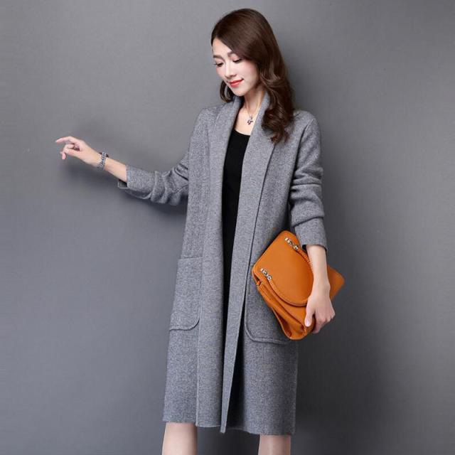 ガウンカーディガン コーディガン トップス アウター カーディガン コート 上着 ロング ロング丈 袖あり 長袖 襟なし ストレート ポケット 前開き 厚手 かわいい 大人可愛い きれいめ シンプル カジュアル 大人 上品 おしゃれ 大人女子 こなれ感 ラフ 個性的 クール モード系