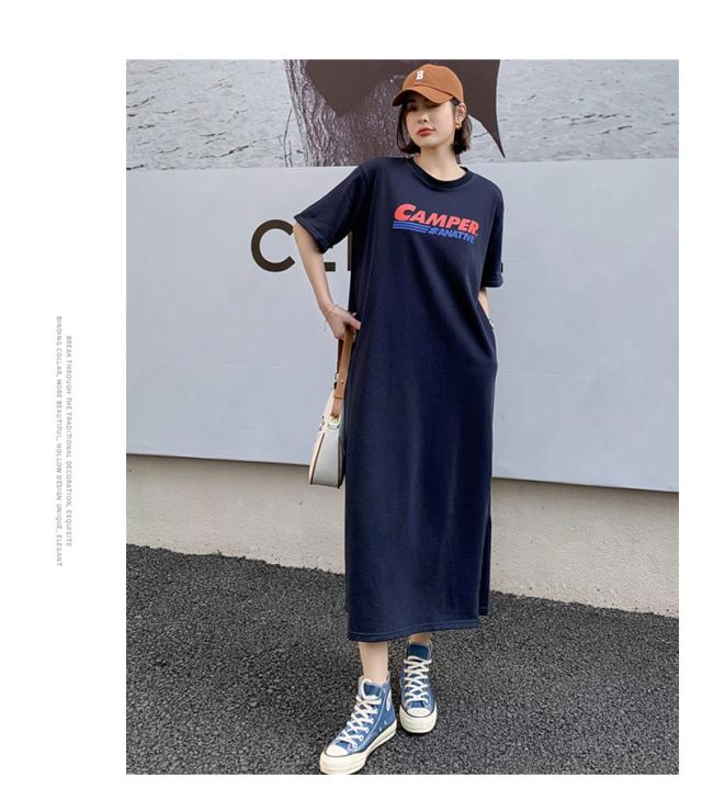 半そでTシャツワンピース ワンピース ビッグT 膝下 ミモレ ミモレ丈 ロング ロング丈 マキシ マキシ丈 9分丈 袖あり 半袖 襟なし かわいい シンプル カジュアル 大人 おしゃれ お洒落 かっこいい レトロ 大人可愛い 大人女子 こなれ感 メンズライク マニッシュ ボーイッシュ 半そでTシャツワンピース ワンピース ビッグT 膝下 ミモレ ミモレ丈