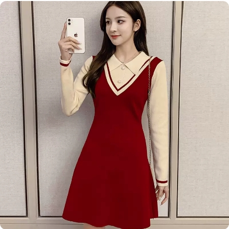 プレッピーニットミニワンピース　emmy emmy ミニワンピース emmy プレッピーニットミニワンピース