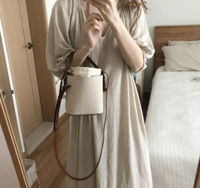 ワンピース ワンピドレス 膝下 ロング ロング丈 袖あり 半袖 Vネック