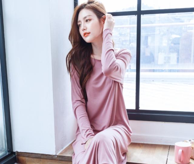 種類2：画像4/M レース ベルベット風 ロング ルームウェア パジャマ