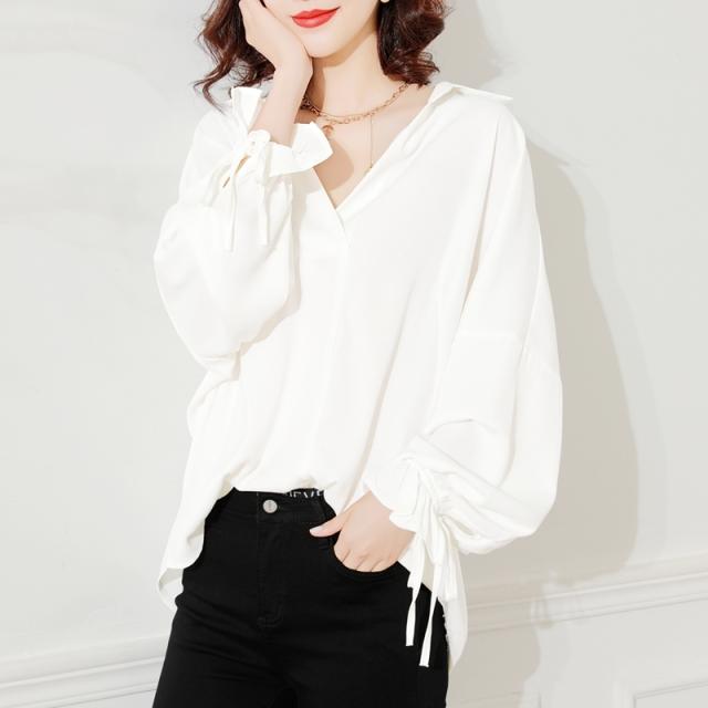 オーバーサイズ ゆったり エレガント ブラウス トップス プルオーバー