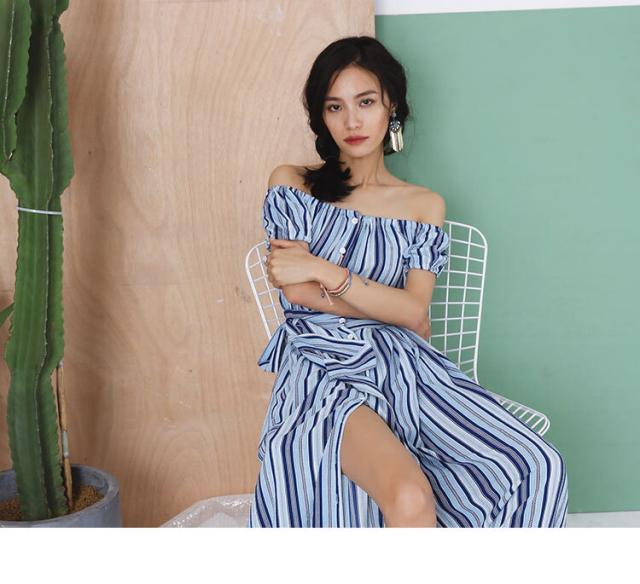 オフショルダーワンピース 膝下 ミモレ ミモレ丈 ロング ロング丈 マキシ 袖あり 半袖 襟なし かわいい シンプル カジュアル 大人 おしゃれ お洒落 かっこいい レトロ 大人可愛い 大人女子 こなれ感 ラブリー キュート ガーリー 存在感 とろみ感 抜け感 無地 春 夏 秋 誕生日_11