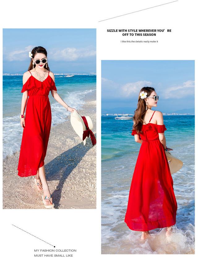 リゾート風キャミソールワンピース ミモレ ミモレ丈 ロング ロング丈