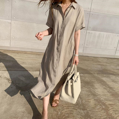 シャツワンピース シャツ ミモレ ミモレ丈 ロング ロング丈 マキシ