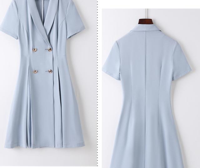 細見えワンピース シャツ 膝丈 ひざ丈 袖あり 半袖 襟付き タイト 細身