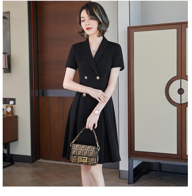 細見えワンピース シャツ 膝丈 ひざ丈 袖あり 半袖 襟付き タイト 細身