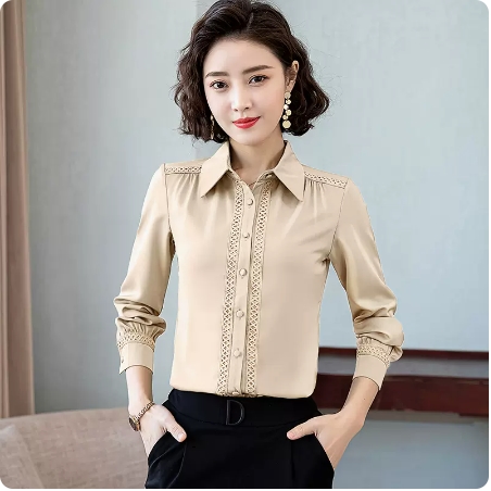 オフィス シャツ レース 刺繍 トップス ブラウス 袖あり 長袖 襟付き レース 刺繍 前開き かわいい 大人可愛い きれいめ シンプル 大人 上品 おしゃれ アジアン 大人女子 こなれ感 ラブリー キュート ガーリー 個性的 モード系 エレガント モダン 存在感 フォーマル とろみ感 オフィス シャツ レース 刺繍 トップス ブラウス 袖あり 長袖 襟付き