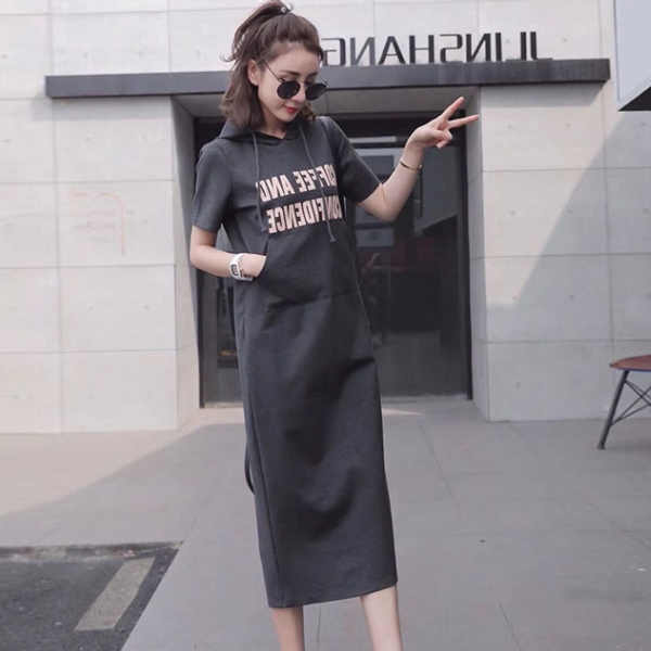 ワンピース ワンピドレス 膝下 ロング ロング丈 袖あり 半袖 Vネック