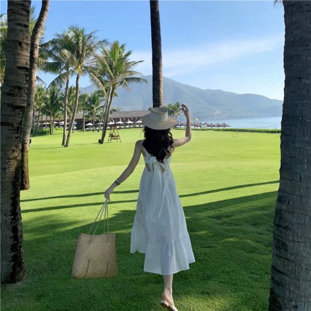 バックシャン ティアード リゾート ワンピース ティアードワンピース