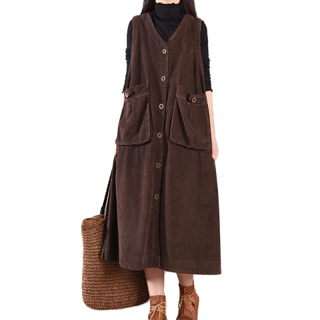 オールインワン コーデュロイワンピース ワンピース オールインワン