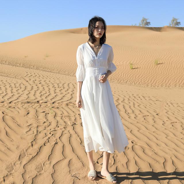 ウェスタン レースワンピース ワンピース チュニック フレアスカート