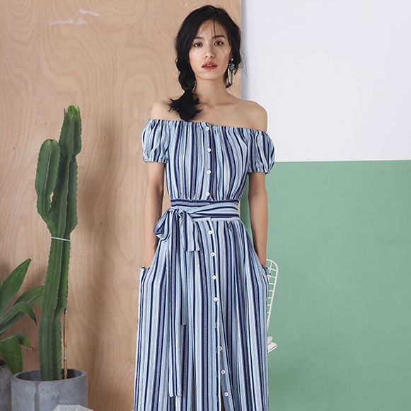 ワンピース ワンピドレス 膝下 ロング ロング丈 袖あり 半袖 オフ