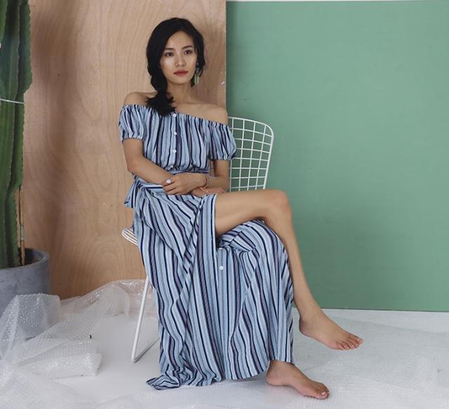 ワンピース ワンピドレス 膝下 ロング ロング丈 袖あり 半袖 オフ