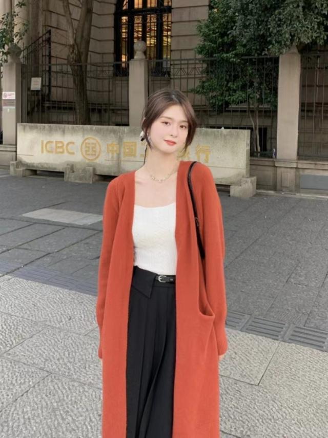 ロング ニット カーディガン アウター ガウン コーディガン ロング丈