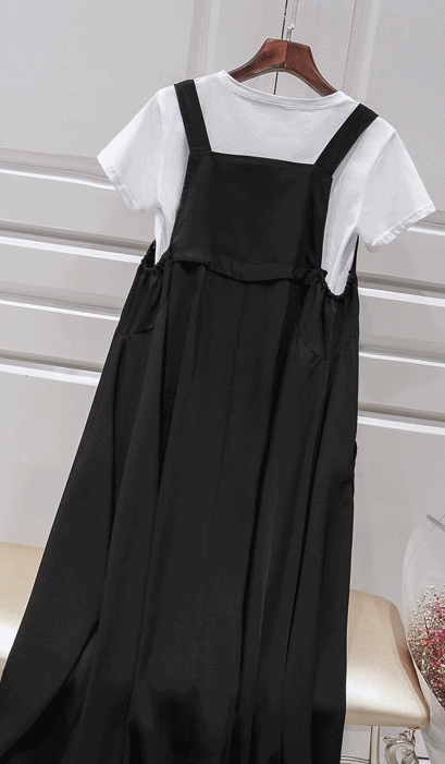 ワンピース フレアワンピース ワンピドレス ロング丈 半袖 ストレート ワイド ウエストマーク かわいい 大人可愛い きれいめ シンプル カジュアル 大人 上品 おしゃれ お洒落 大人可愛い 大人女子 こなれ感 ガーリー エレガント 主役級 存在感 フォーマル 無地 春 夏 秋_8
