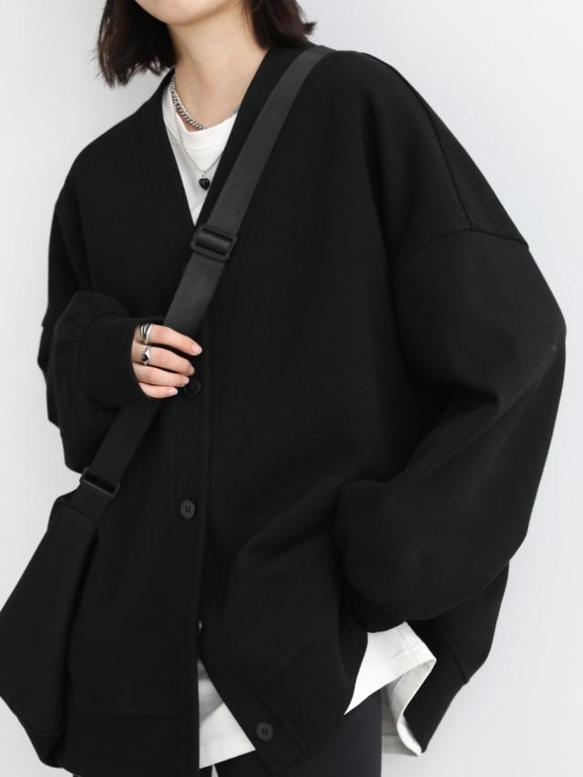 トップス カーディガン ミディアム丈 袖あり 長袖 Vネック 襟なし 前開き 綿 ポリエステル 大人可愛い シンプル カジュアル 大人 おしゃれ お洒落 かっこいい レトロ 大人女子 こなれ感 ラフ メンズライク ボーイッシュ 無地 春 秋 冬 10代 20代 30代 レディース ペア