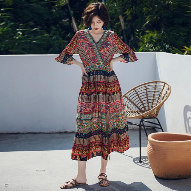 ワンピース フレアワンピース ミモレ ミモレ丈 ロング ロング丈 袖あり