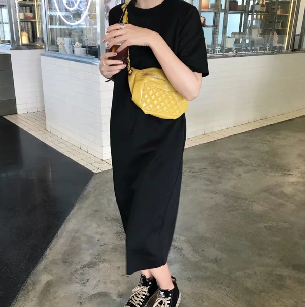 ワンピース ワンピドレス 膝下 ロング ロング丈 袖あり 半袖 ラウンドネック 襟なし ストレート Iライン 綿 薄手 かわいい 大人可愛い きれいめ シンプル カジュアル 大人 おしゃれ お洒落 かっこいい アジアン エスニック 大人女子 ラフ 無地 夏 20代 30代 レディース 女性用 ワンピース ワンピドレス 膝下 ロング ロング丈 袖あり 半袖 ラウンド