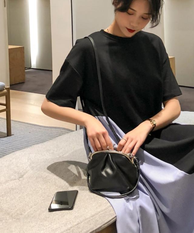 ワンピース ワンピドレス 膝下 ロング ロング丈 袖あり 半袖 ラウンド